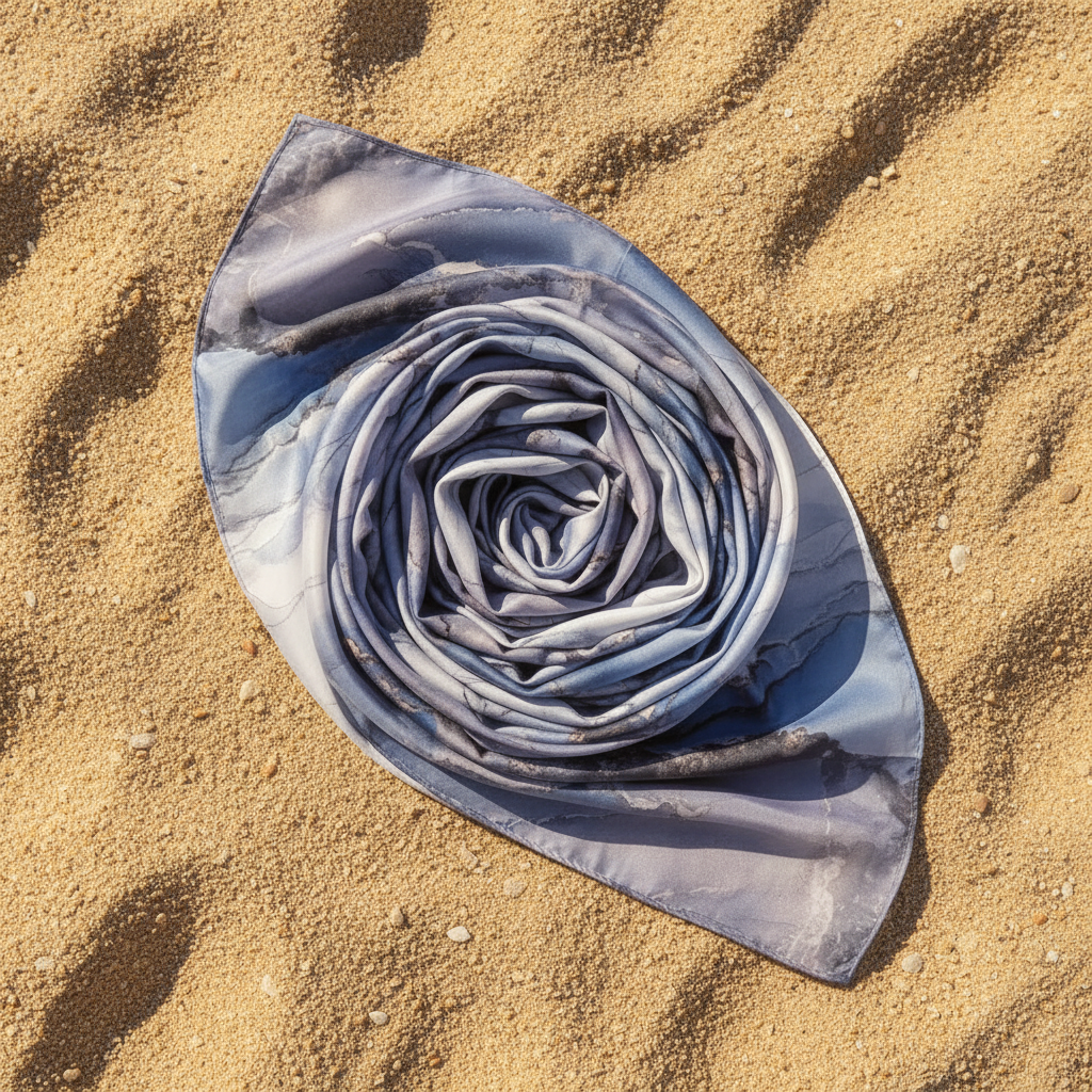 Watercolour hijab rose - golden hour on Galilee sand